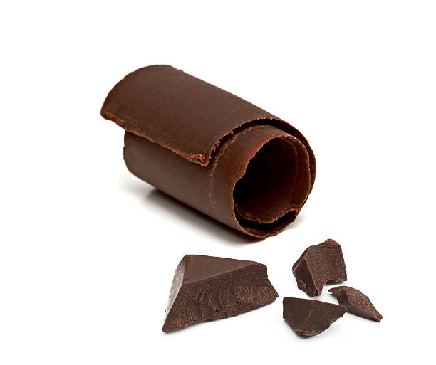 istock Chocolate curl with parts 624131210