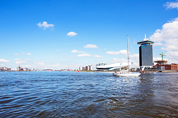 The harbor from Amsterdam in the Netherlands
