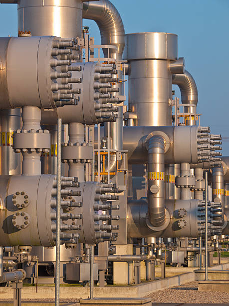 istock Detail of a modern natural gas processing plant 624147788