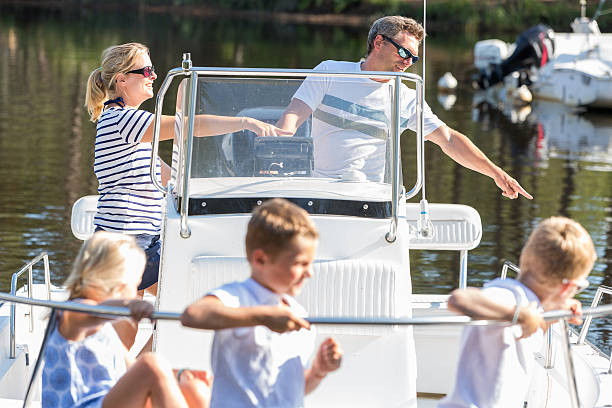istock family enjoying a summer day on a boat 624156084