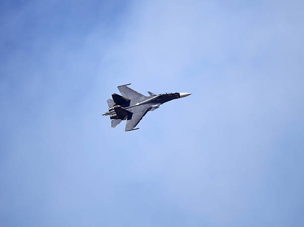 istock Side view of fighter in flight 624156694
