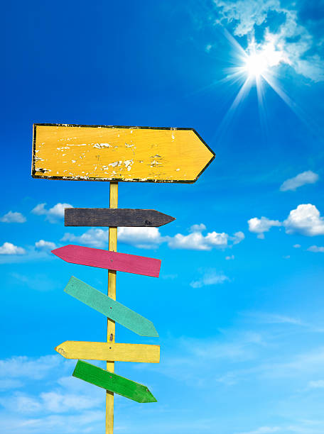 istock old wooden directional sign 624157842