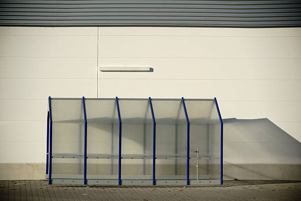 istock Plastic shelter for shopping baskets 624159860