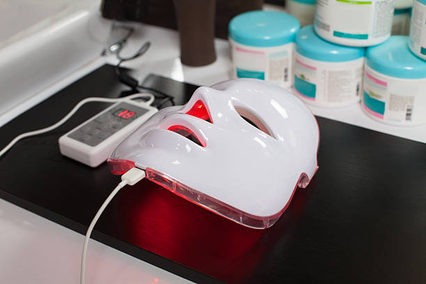 Light rejuvenating mask for facial skin therapy.