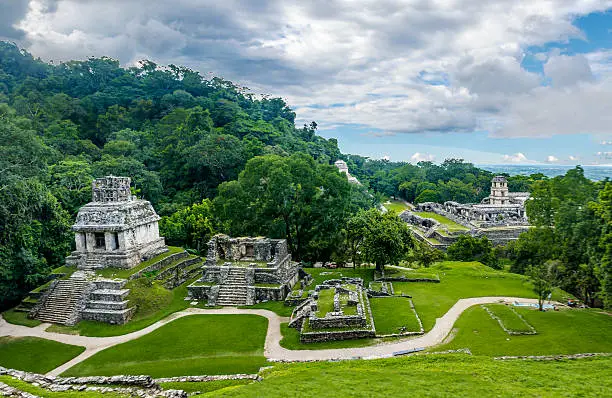 Photo of Panoramic view of mayan ruins - Palenque, Chiapas, Mexico