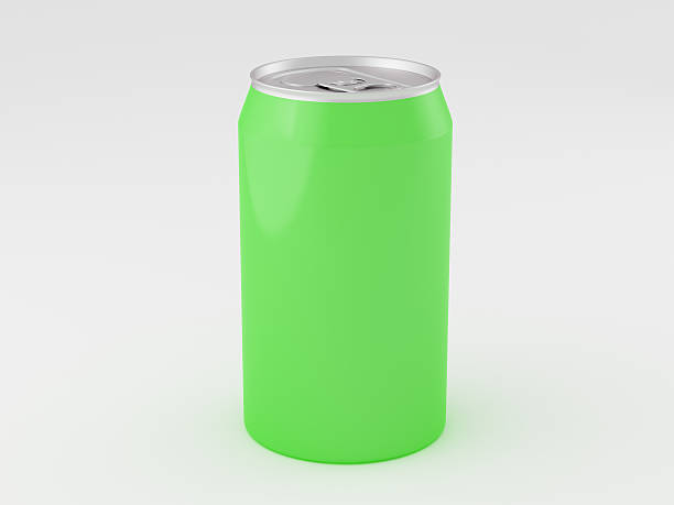 istock Aluminum can mockup isolated on white background 624172040