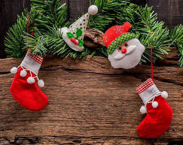 istock Merry Christmas and Xmas on wood background 624178342