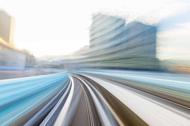 istock Speed motion in urban highway road tunnel 624179736