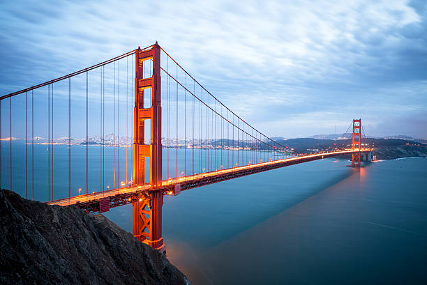 istock Golden Gate Bridge in San Francisco California after sunset 624179882