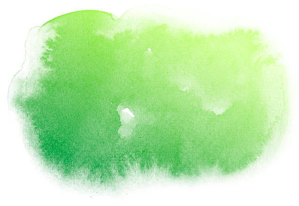 istock Abstract green watercolor background. 624183040