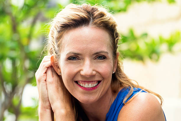 istock Smiling Mature Blond Woman 624186092