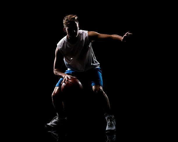 istock Male athlete dribbling 624186230