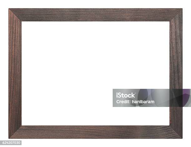 Wooden Picture Frame Stock Photo - Download Image Now - Border - Frame, Construction Frame, Picture Frame