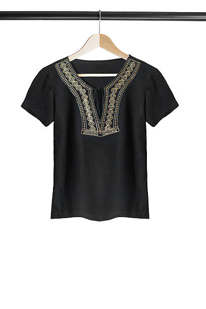 istock T-shirt on clothes rack 624207142