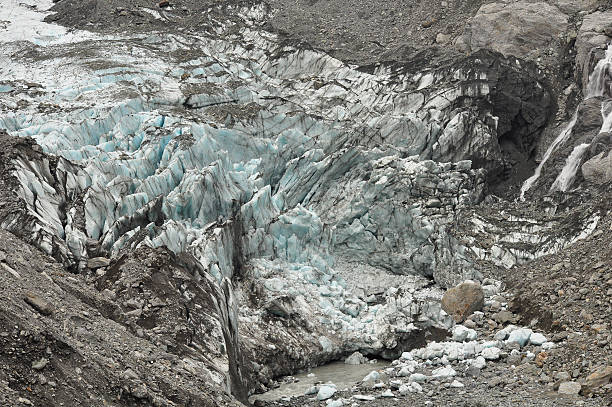 lodowiec fox, krajobraz nowej zelandii - mountain landscape rock european alps zdjęcia i obrazy z banku zdjęć