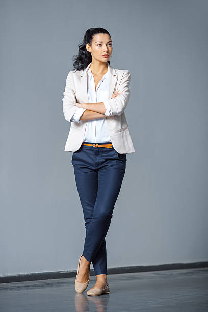 istock Young surious business woman 624208368