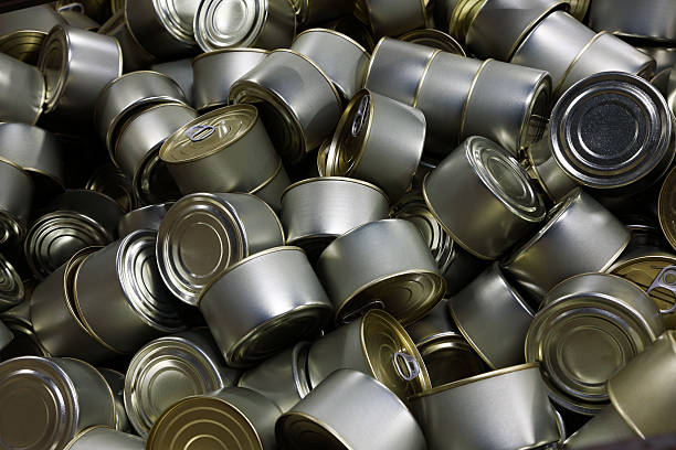 istock Heap of canned fish 624213888