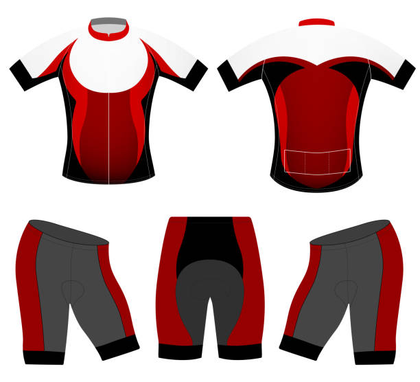 велоспорт одежда - cycling vest stock illustrations