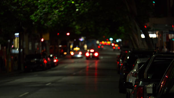 istock Sydney CBD at night with cars 4k 624214978
