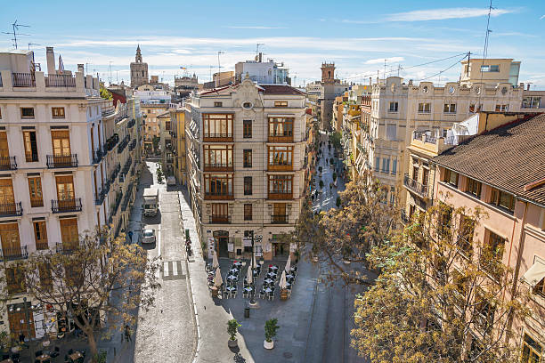 View of Valencia, Spain ,from Serrano Towers