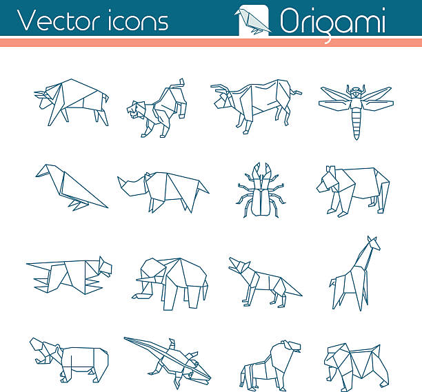 Origami Lion Illustrations, Royalty-Free Vector Graphics & Clip Art - iStock