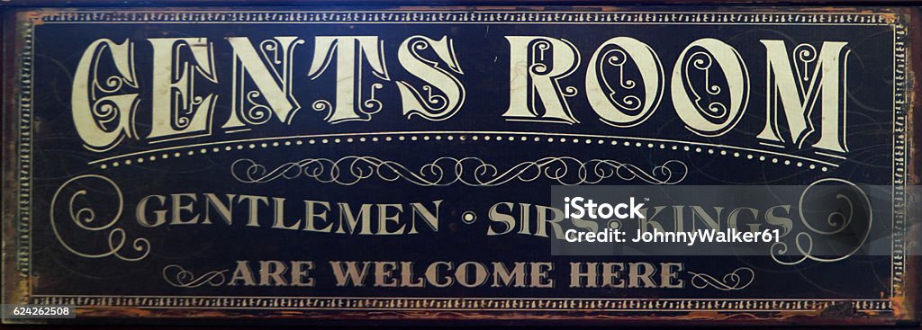 Rest room Sign Gents Rest room Sign in pub in England Adult Stock Photo