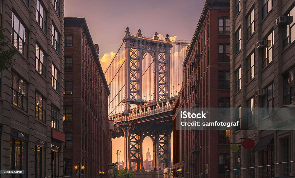 Ponte de Manhattan, Nova Iorque - Foto de stock de New York City royalty-free