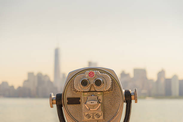 istock Tourist binoculars in NYC 624265524