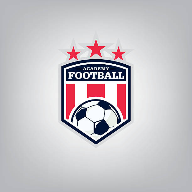 Soccer logo emblem design,vector illustration Soccer logo emblem design,vector illustration fire alphabet letter t stock illustrations