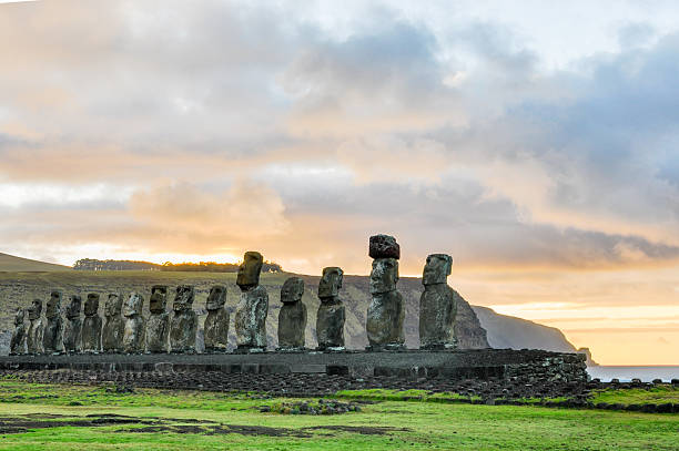 istock Sunrise at the Ahu Tongariki in Easter Island, Chile 624266830