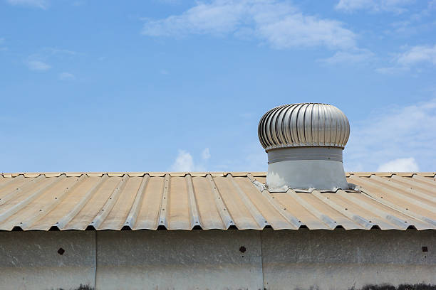 Roof top ventilation system for heat control of factory
