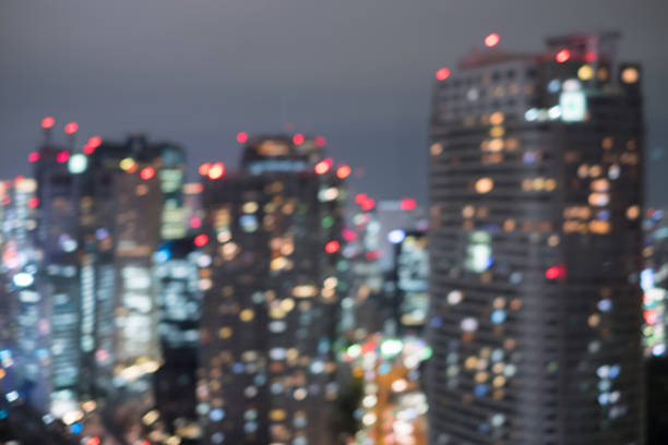 defocus bokeh of tokyo, great for your design