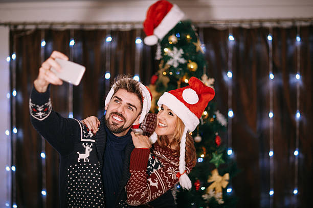 istock New year's eve selfie 624280152