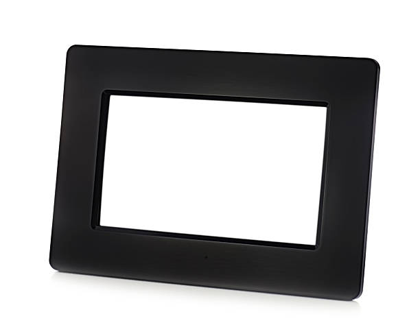istock Black digital LCD photo frame with place for your photo 624282526