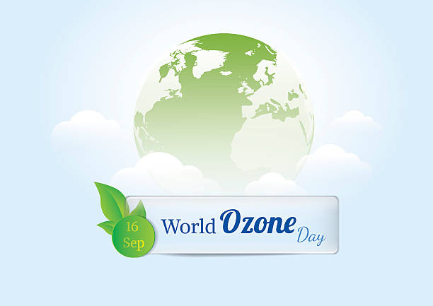 World Ozone Day.vector illustration World Ozone Day.vector illustration weather balloon stock illustrations