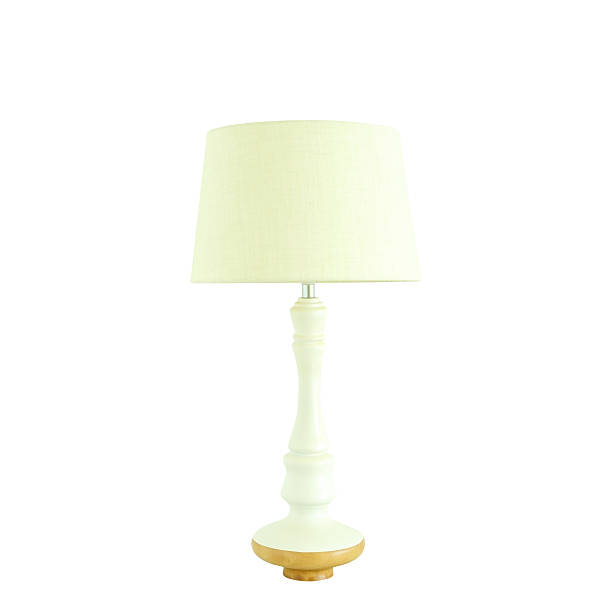 istock Vintage white lamp isolated, clipping path included. 624284990
