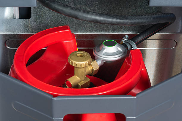 istock red gas tank in the heater 624285570