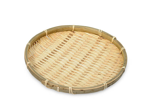 istock Threshing rattan basket on white background 624287554