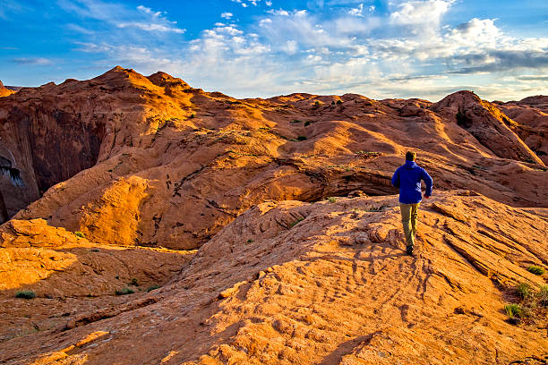 istock Trail Running in Escalante Petrified Dunes 624288242
