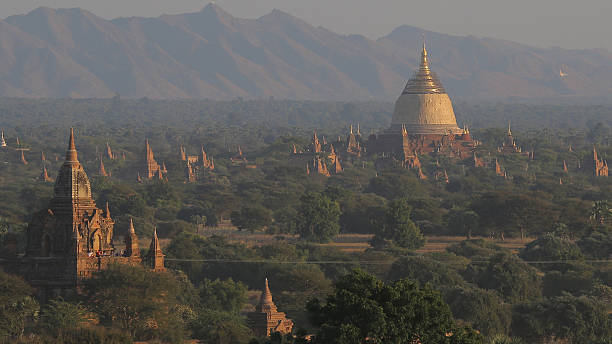 пагода dhammayazika, паган, мьянма - dhammayazika стоковые фото и изображения