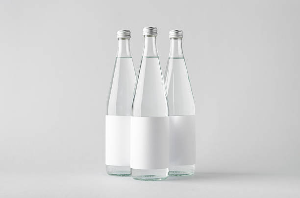 istock Water Bottle Mock-Up - Three Bottles. Blank Label 624354730
