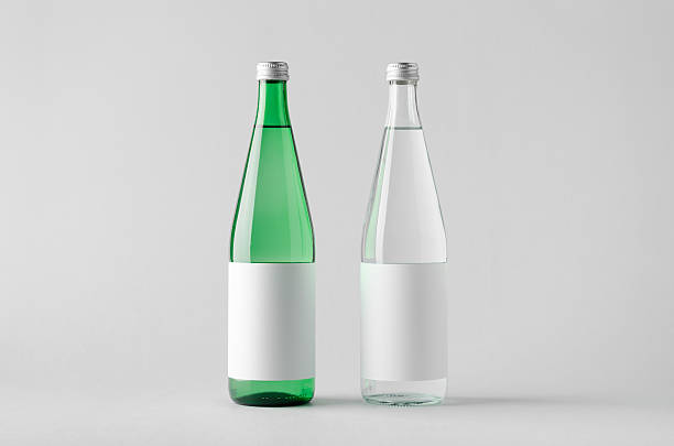 istock Water Bottle Mock-Up - Two Bottles. Blank Label 624354934