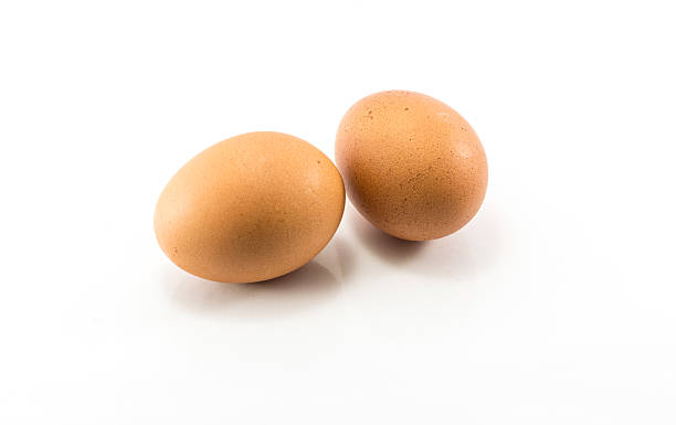 istock food raw material, fresh egg. Isolated on white background 624355084