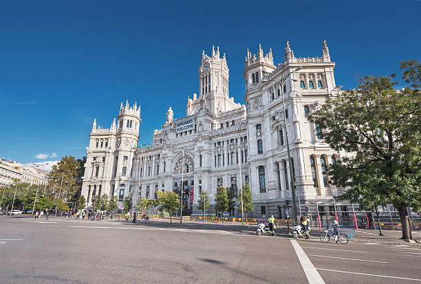 Madrid, Spain - November 13, 2016: CybeleS Palace (City Hall) on November 13, 2016 at the Plaza de Cibeles in Madrid, Spain