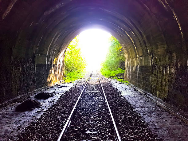 istock Natural light at the end of the tunnel. 624355532