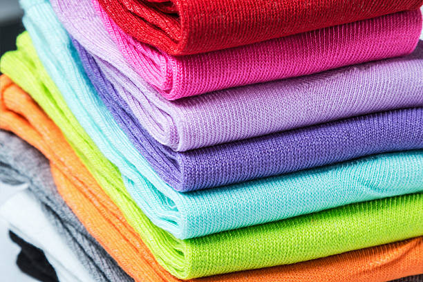 istock Textile colorful lot of socks 624355866