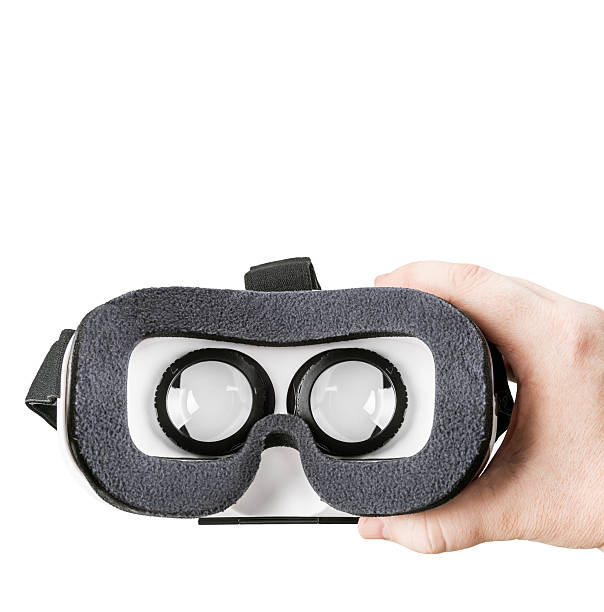 istock hand holding virtual glasses on a white background 624356126