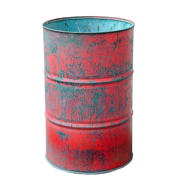 istock Used and old oil tank, clipping path included. 624356972