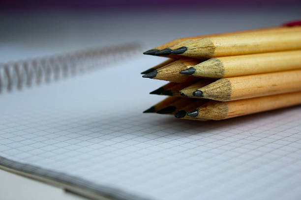 istock lot of pencils on Notepad 624389588