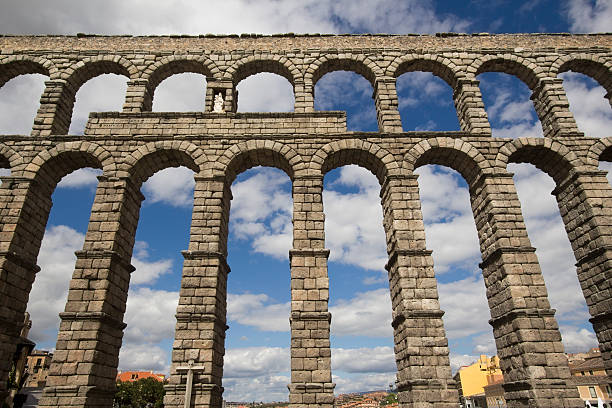 istock Roman aquaduct in Segovia, Spain 624393434
